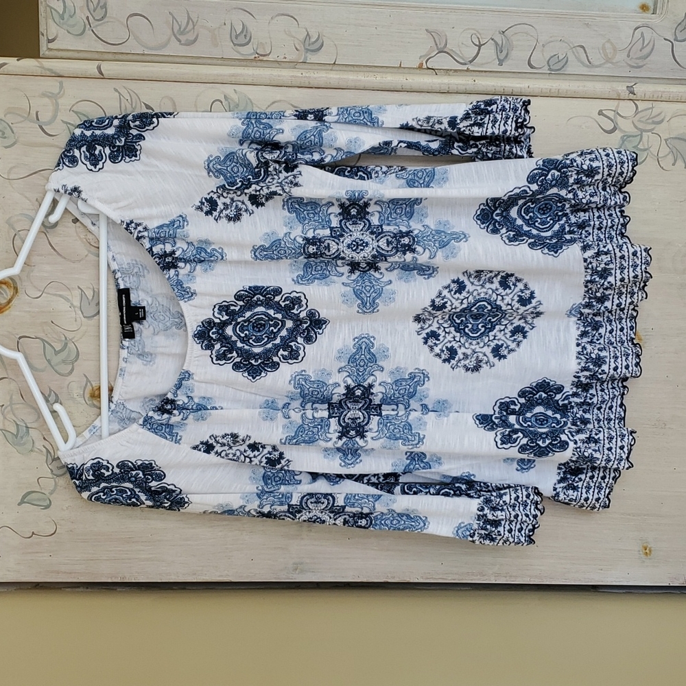 Inc womens blouse size Large